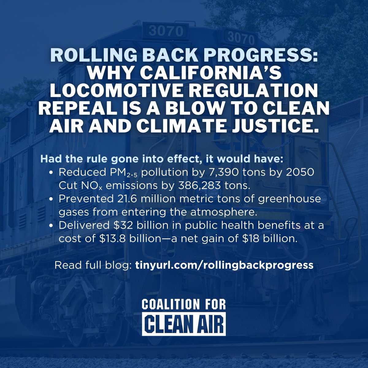 CleanairCA's tweet image. NEW BLOG POST ALERT! Learn why California is rolling back progress. 

Blog written by Polash Mukerjee, CCA Policy Advocate.

ccair.org/rolling-back-p…