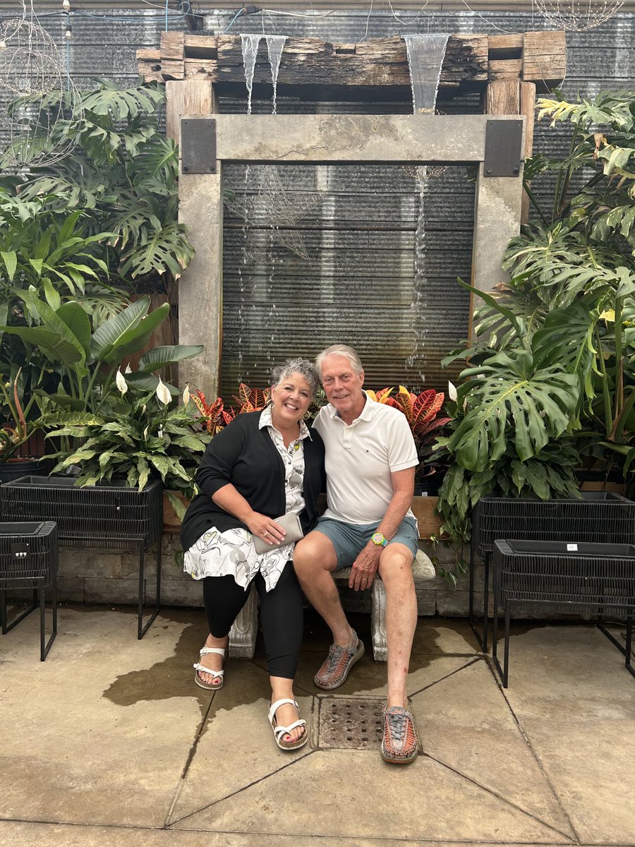 FredEisenberger's tweet photo. We celebrate 46 years of life’s journey together today! We had a great lunch and walk around at the Watering Can in Vineland. Time does fly by ever so quickly! ❤️❤️❤️❤️ #HamOnt https://t.co/sTPUeY4dd6