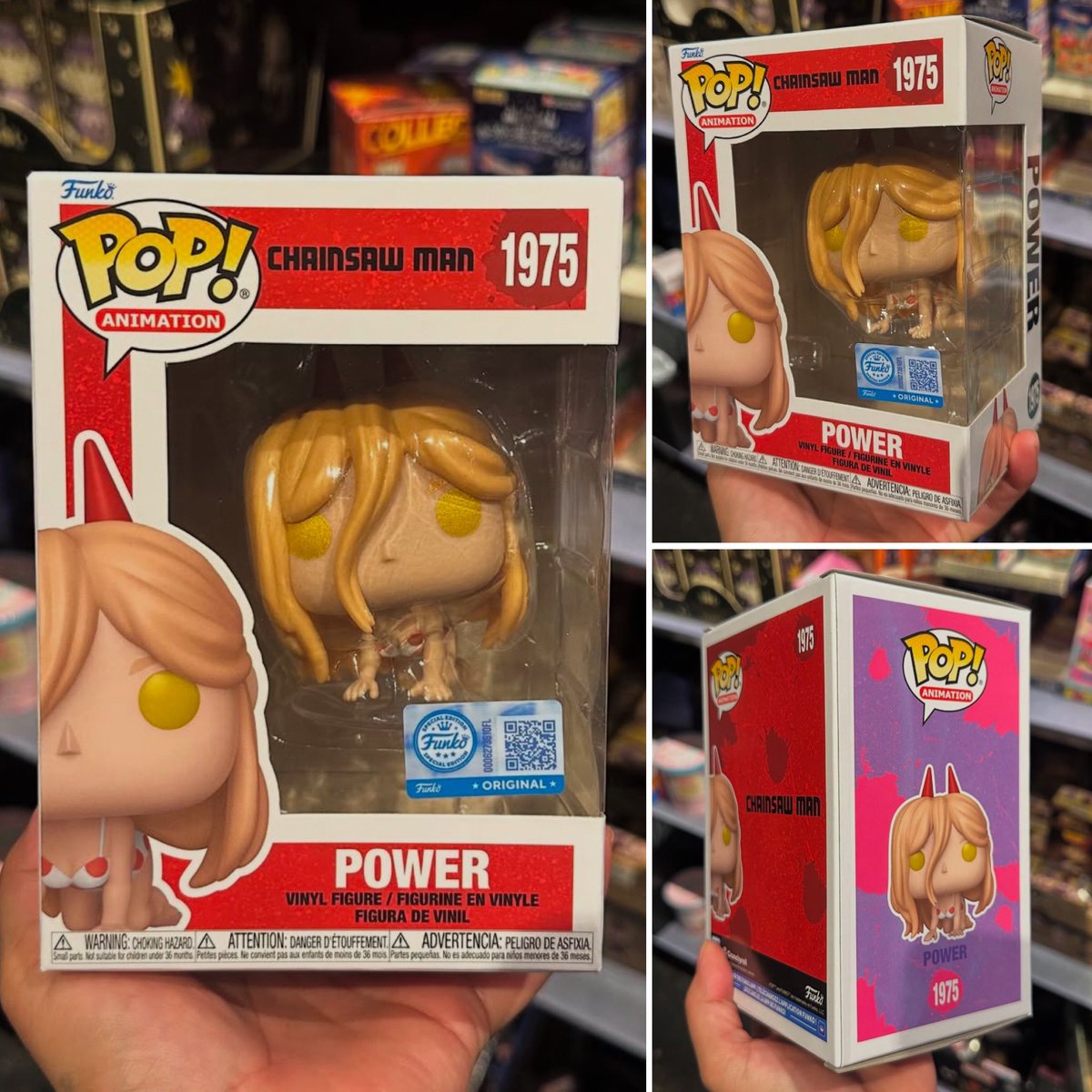 First look! Power getting a little dangerous in this brand new Hot Topic exclusive Funko POP! Thanks <a href="/kuromimyers/">Princess</a> ~ #Power #ChainsawMan #FPN #FunkoPOPNews #Funko #FunkoPOP