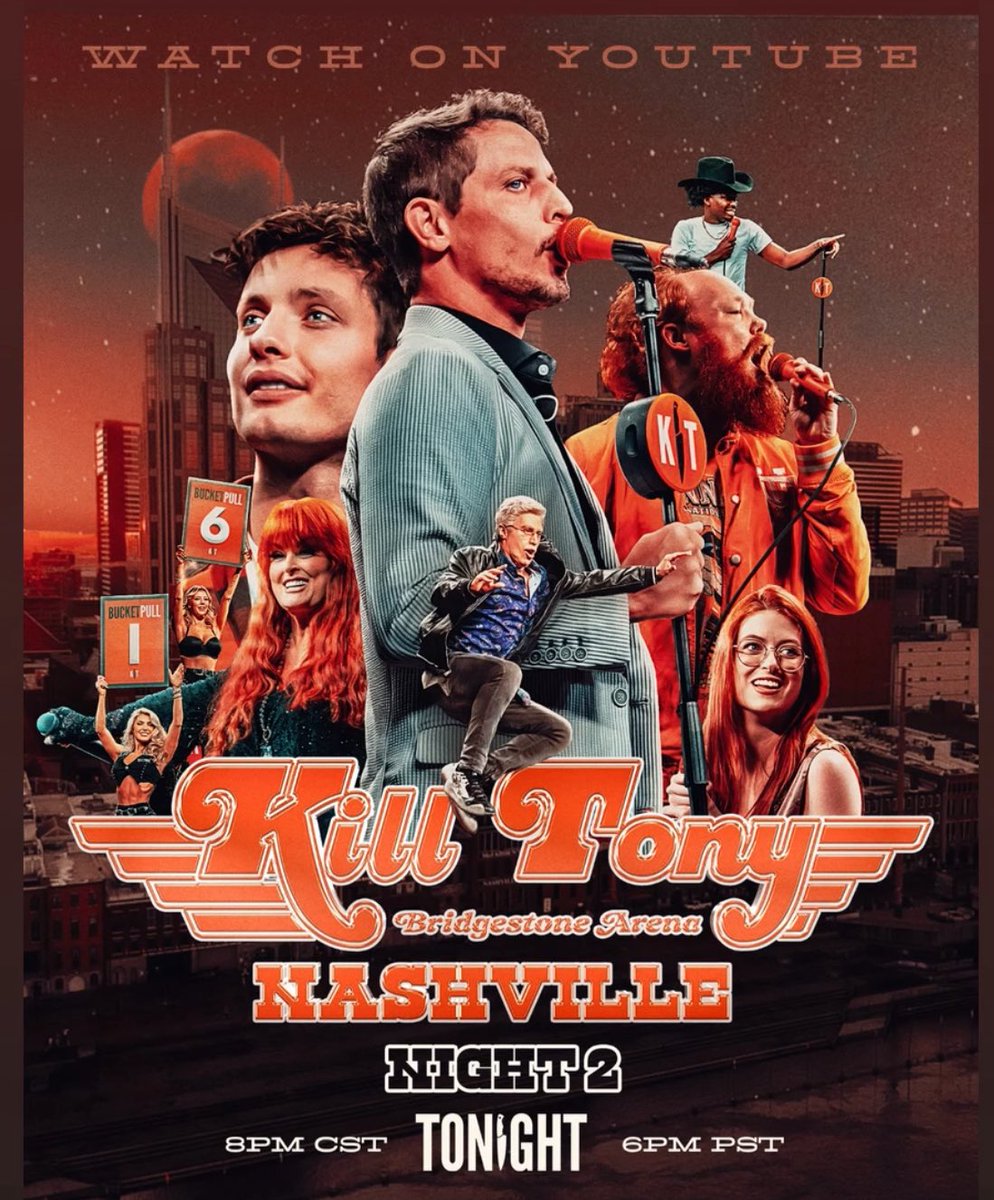 brian redban (@redban) on Twitter photo ITS FINALLY HERE! NIGHT TWO OF NASHVILLE! TONIGHT! <a href="/KILLTONY/">#KILLTONY</a> IS BACK! Join <a href="/TonyHinchcliffe/">Tony Hinchcliffe</a> + <a href="/redban/">brian redban</a>, the regulars and the band for a BRAND NEW episode. Special Guests: <a href="/mattrife/">Matt Rife</a> and Joey Caruso +surprise guests!
8PM CST ON YOUTUBE - youtu.be/KSGu1gbKP2Q?si… ITS FINALLY HERE! NIGHT TWO OF NASHVILLE! TONIGHT! <a href="/KILLTONY/">#KILLTONY</a> IS BACK! Join <a href="/TonyHinchcliffe/">Tony Hinchcliffe</a> + <a href="/redban/">brian redban</a>, the regulars and the band for a BRAND NEW episode. Special Guests: <a href="/mattrife/">Matt Rife</a> and Joey Caruso +surprise guests!
8PM CST ON YOUTUBE - youtu.be/KSGu1gbKP2Q?si…