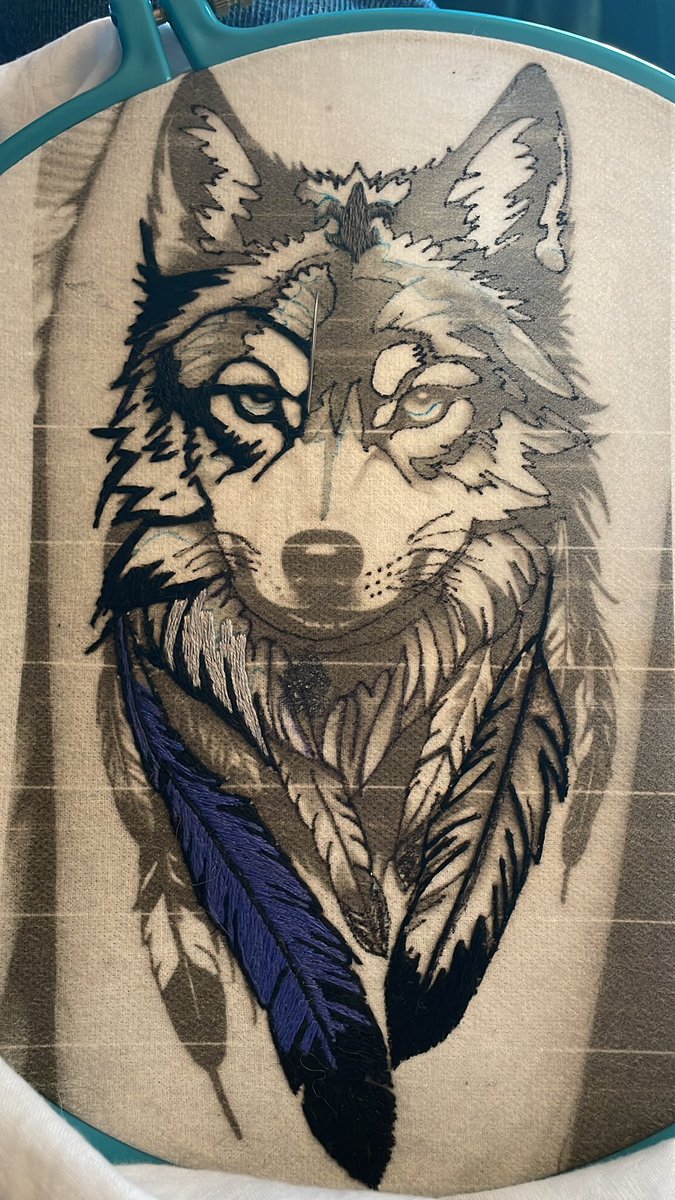 Holt4MO's tweet image. Just started embroidering a fierce wolf for Mr. A — a symbol of strength, loyalty, and leadership. May it remind him of his duty to Family, God, Nation, and Scouts. 🐺🪡 #WolfSpirit #ScoutingValues #DutyAndHonor