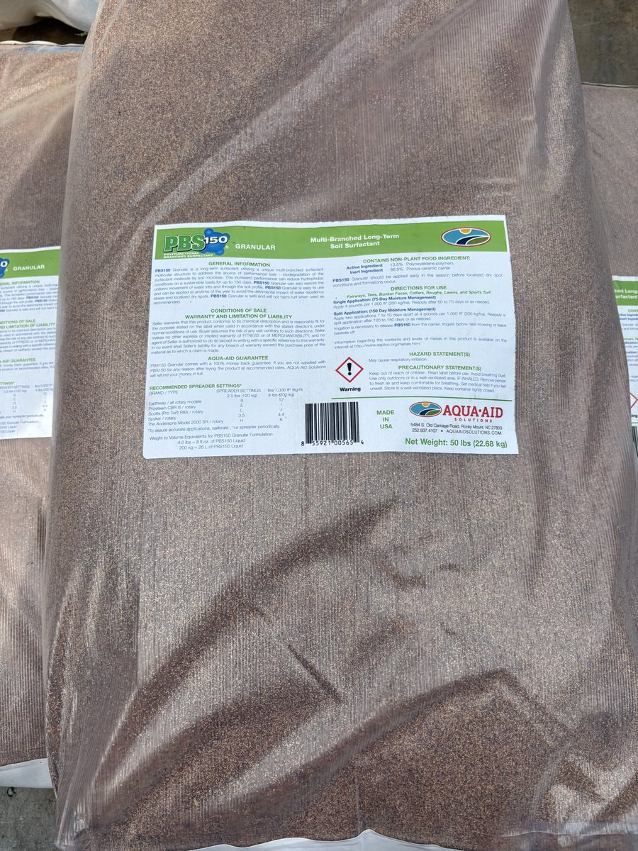 Tyler Warner (@warnertyler1010) on Twitter photo The 2nd and final app of the season of #PBS150 from <a href="/Solutions4Turf/">AQUA-AID Solutions</a> just went down. After 10+ days of no rainfall and high temps of 90-105 each day the tall fescue is hanging in nicely. I will give you one guess where the check plot is located. The 2nd and final app of the season of #PBS150 from <a href="/Solutions4Turf/">AQUA-AID Solutions</a> just went down. After 10+ days of no rainfall and high temps of 90-105 each day the tall fescue is hanging in nicely. I will give you one guess where the check plot is located.