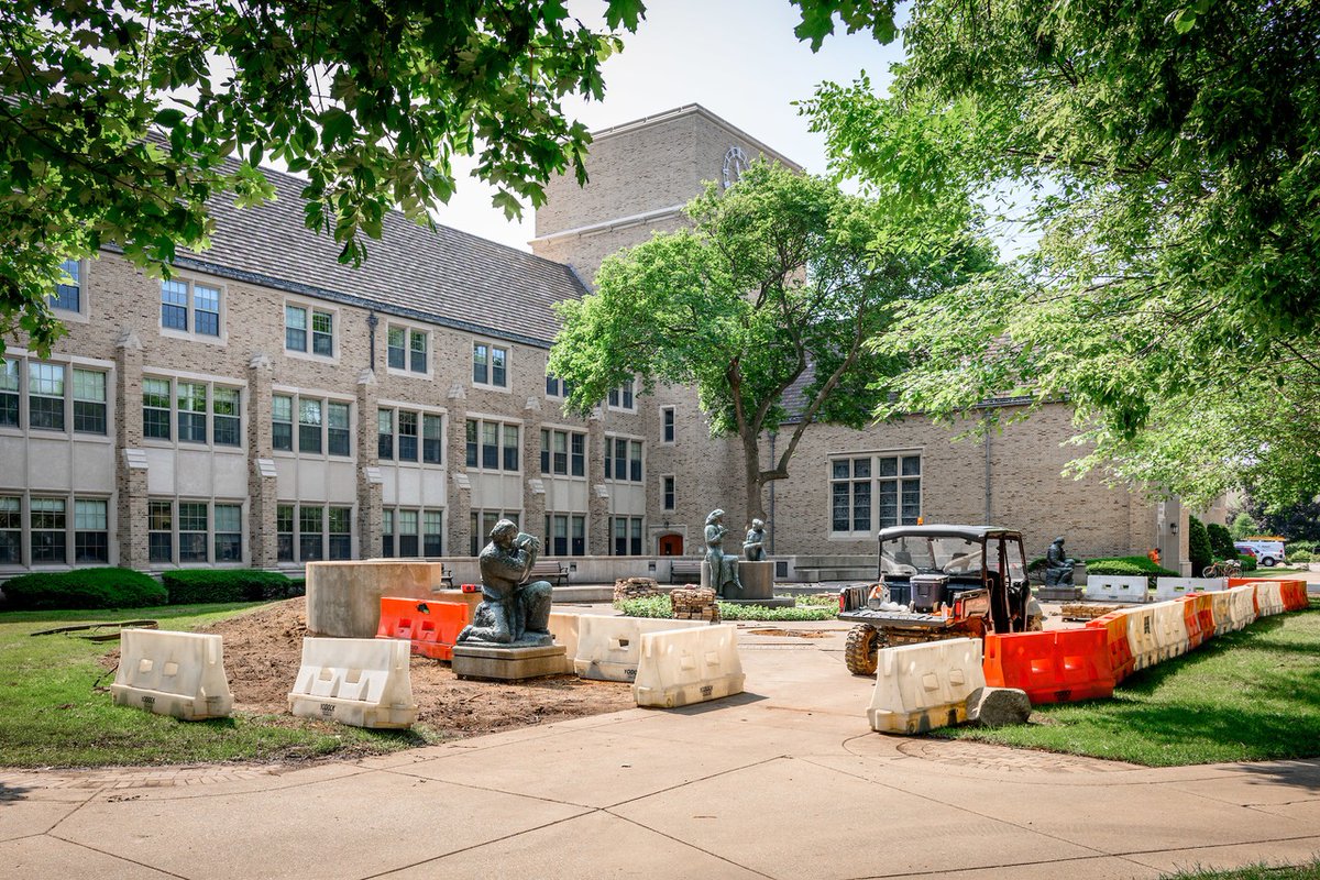Campus summer glow-up in progress ✨🏗️