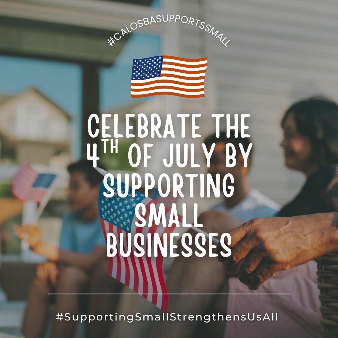 CaliforniaOSBA's tweet image. Planning your 4th of July party? Shop small!
โ
Local BBQ joints
โ
Fireworks from nonprofits
โ
Paper goods from local shops
โ
Ice cream + fresh fruit from nearby vendors
Support local, celebrate big. ๐
#ShopSmall #SupportLocal #CalOSBA #4thofJuly