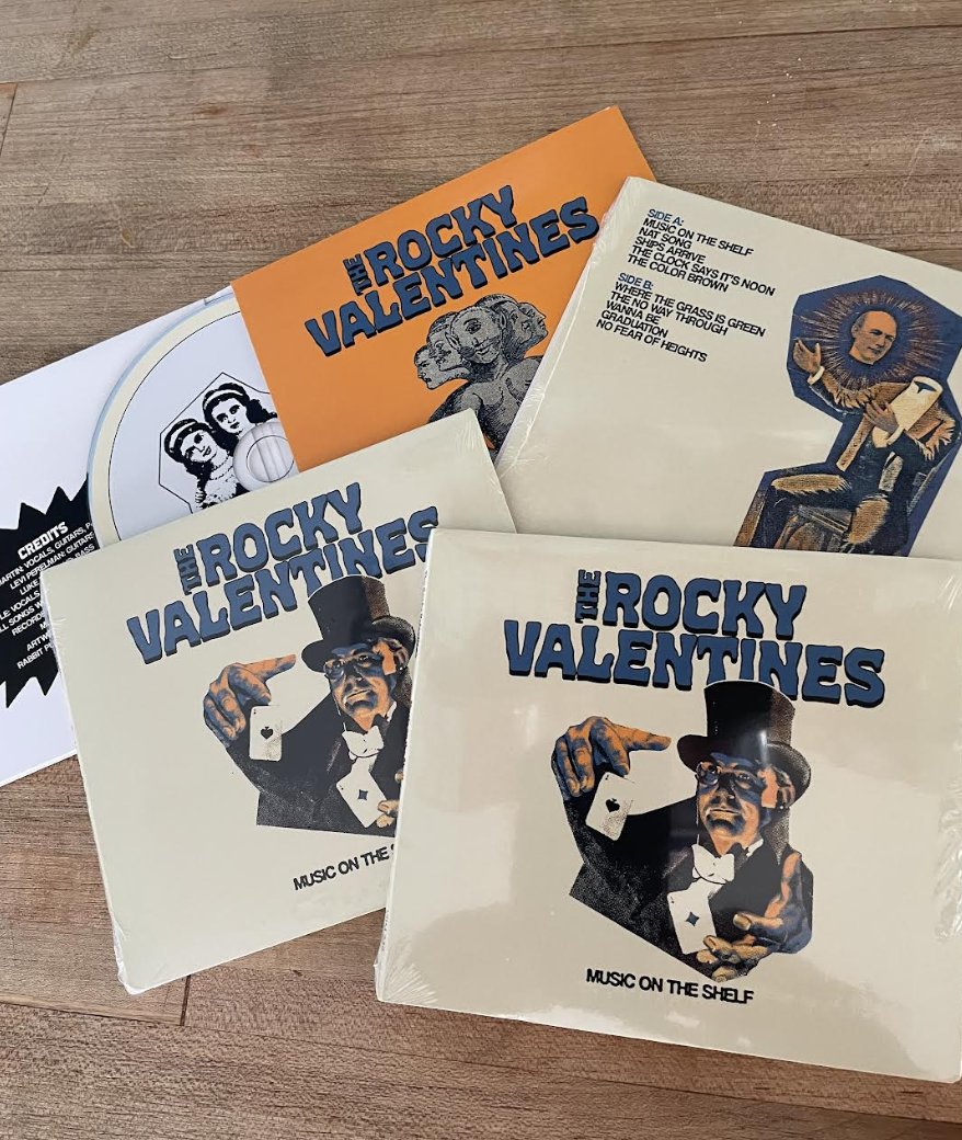 yep . .  Rocky Valentines compact discs have rolled in . . . you should get one, or a cassette, or vinyl . . . or all . . . velvetbluemusic.com/?product=the-r…