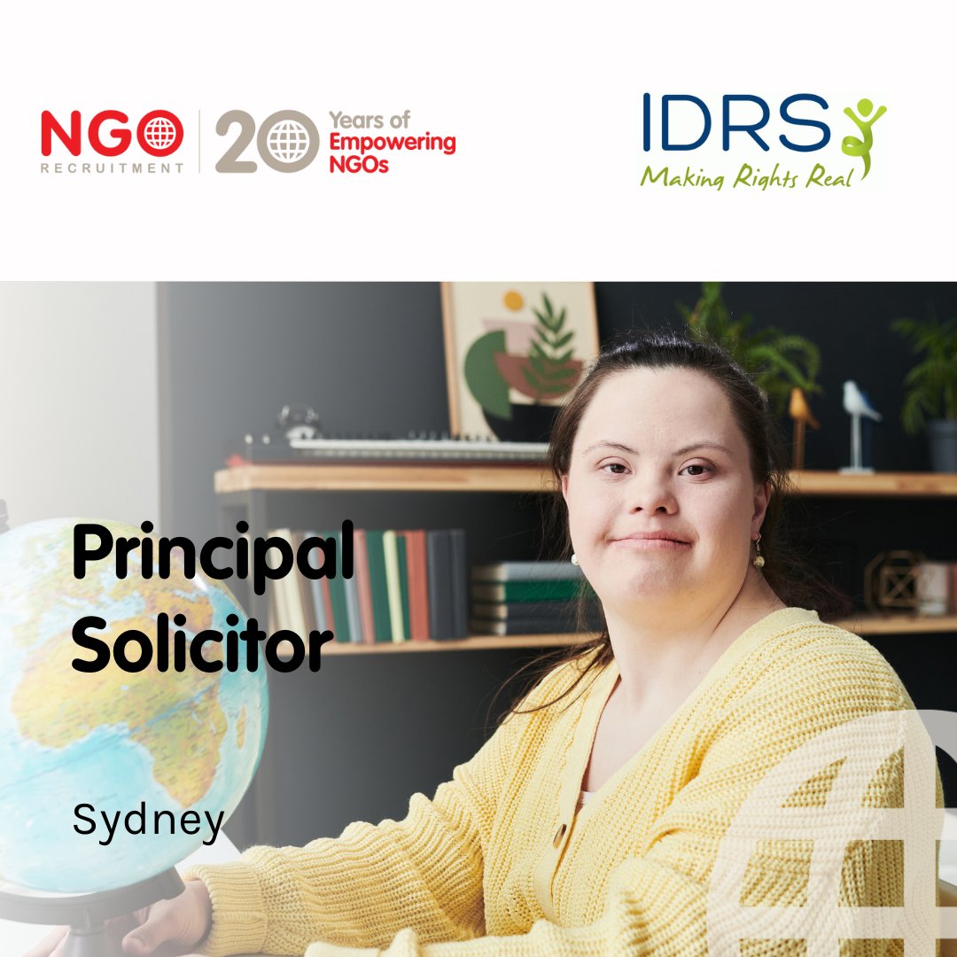🔎 Principal Solicitor | Intellectual Disability Rights Service | Sydney ▶️ ow.ly/bjy950WiKNZ

✔️ Apply via the link above or contact us on 02 8243 0570 for a confidential conversation.

#NGORecruitment #Hiring #DisabilityRights #SydneyCareers #LegalProfessionals #LegalJobs