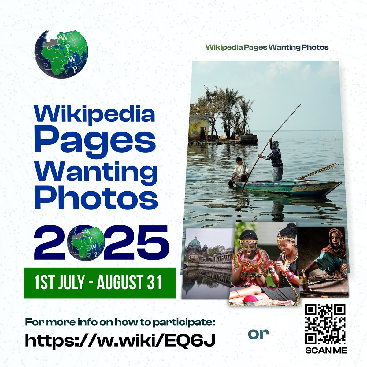 Today we launched the 6th edition of the Wikipedia Pages Wanting Photos campaign, an international campaign that encourages Wikipedia editors around the world to add photos to Wikipedia articles that are lacking photos.

Click on this link to participate: w.wiki/EQ6J