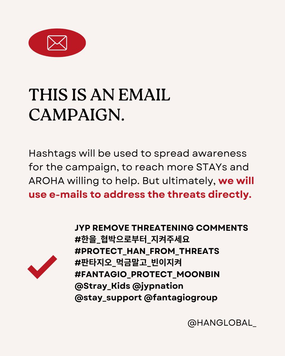 Portal3RACHA's tweet photo. 🚨 STAYS SUBAM AS HASHTAGS!

JYP REMOVE THREATENING COMMENTS
#한을_협박으로부터_지켜주세요
#PROTECT_HAN_FROM_THREATS
#판타지오_먹금말고_빈이지켜 
#FANTAGIO_PROTECT_MOONBIN
@Stray_Kids @jypnation @stay_support https://t.co/DHs2CMbMkx