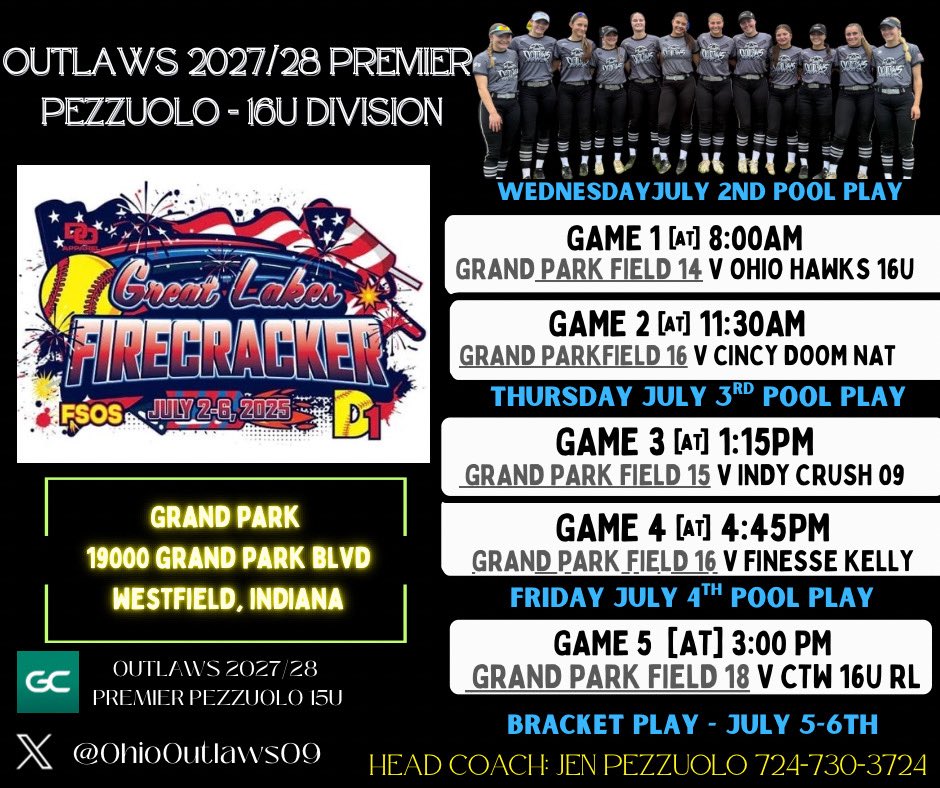 Emma Kalivas (@emma_kalivas) on Twitter photo Our schedule for this week at the Great Lakes Firecracker ๐งจ ๐ฅ๐๐ <a href="/CoastRecruits/">Coast 2 Coast Recruits</a> <a href="/SBRRetweets/">Softball Recruiting Reposts</a> <a href="/DirectRecruits/">Direct Recruits</a> <a href="/upnextrecruits/">Up Next Recruits</a> <a href="/ImpactRetweets/">Impact Promotions</a> <a href="/upnextrecruits/">Up Next Recruits</a> #greatlakesFirecracker Our schedule for this week at the Great Lakes Firecracker ๐งจ ๐ฅ๐๐ <a href="/CoastRecruits/">Coast 2 Coast Recruits</a> <a href="/SBRRetweets/">Softball Recruiting Reposts</a> <a href="/DirectRecruits/">Direct Recruits</a> <a href="/upnextrecruits/">Up Next Recruits</a> <a href="/ImpactRetweets/">Impact Promotions</a> <a href="/upnextrecruits/">Up Next Recruits</a> #greatlakesFirecracker