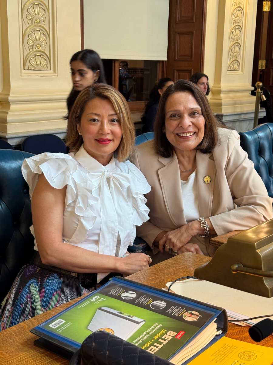 It was a big day in Trenton today as Gordon, Shama and Ellen joined with their colleagues in the Legislature to pass the FY 2026 Budget!