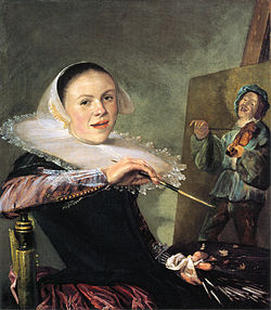 Today's blog is about women artists whose works are in the Rijksmuseum. I particularly like Judith Leyster's work - her self-portrait is below. bit.ly/3I4LWUM #WomensArt #womenshistory #arthistory
