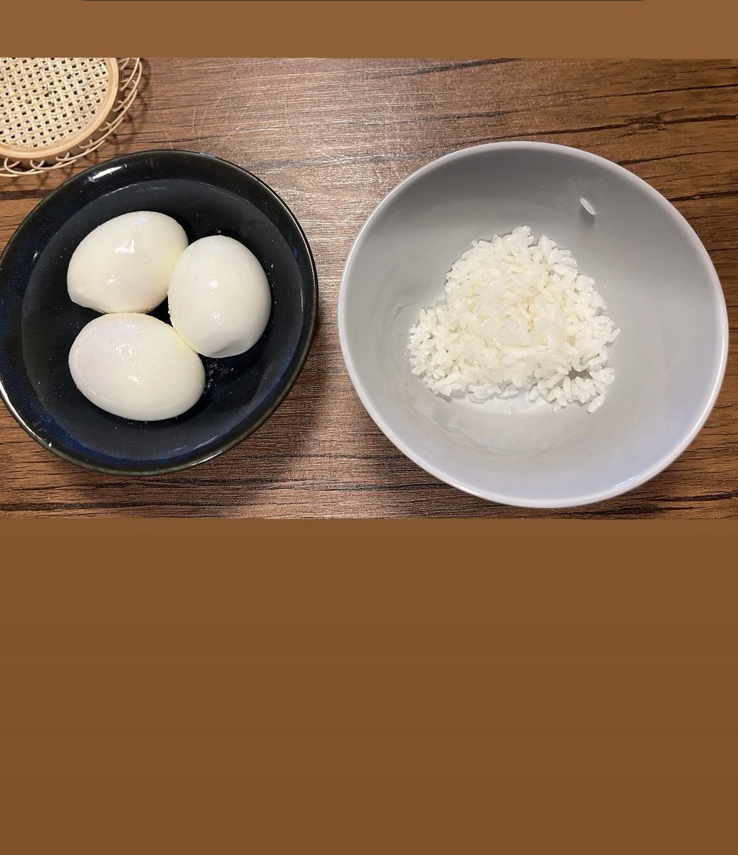Ikunoseibun's tweet photo. 朝の有酸素後の朝ごはん
茹で卵3つと白米50g https://t.co/EVIN7OQ2mT