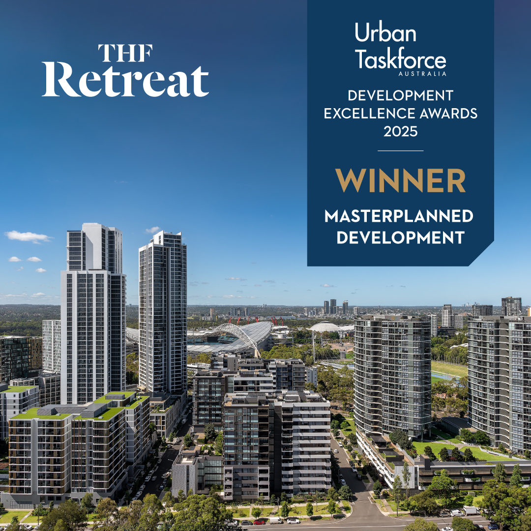 MeritonGroup's tweet image. We’re proud to announce that The Retreat has been awarded the best Masterplanned Development at the 2025 Urban Taskforce Development Excellence Awards!
This prestigious recognition celebrates Meriton’s bold vision to transform an industrial site opposite Stadium Australia into a…
