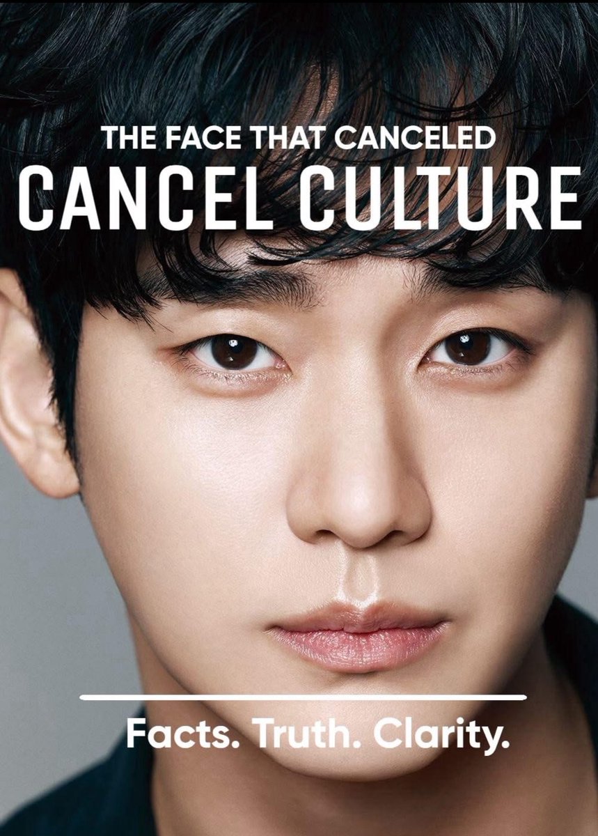 graffychi's tweet photo. The first Korean actor to stop "Cancel Culture!" 

Remember the name:

KIM SOO HYUN 🫡✊ https://t.co/cynDjQa91k