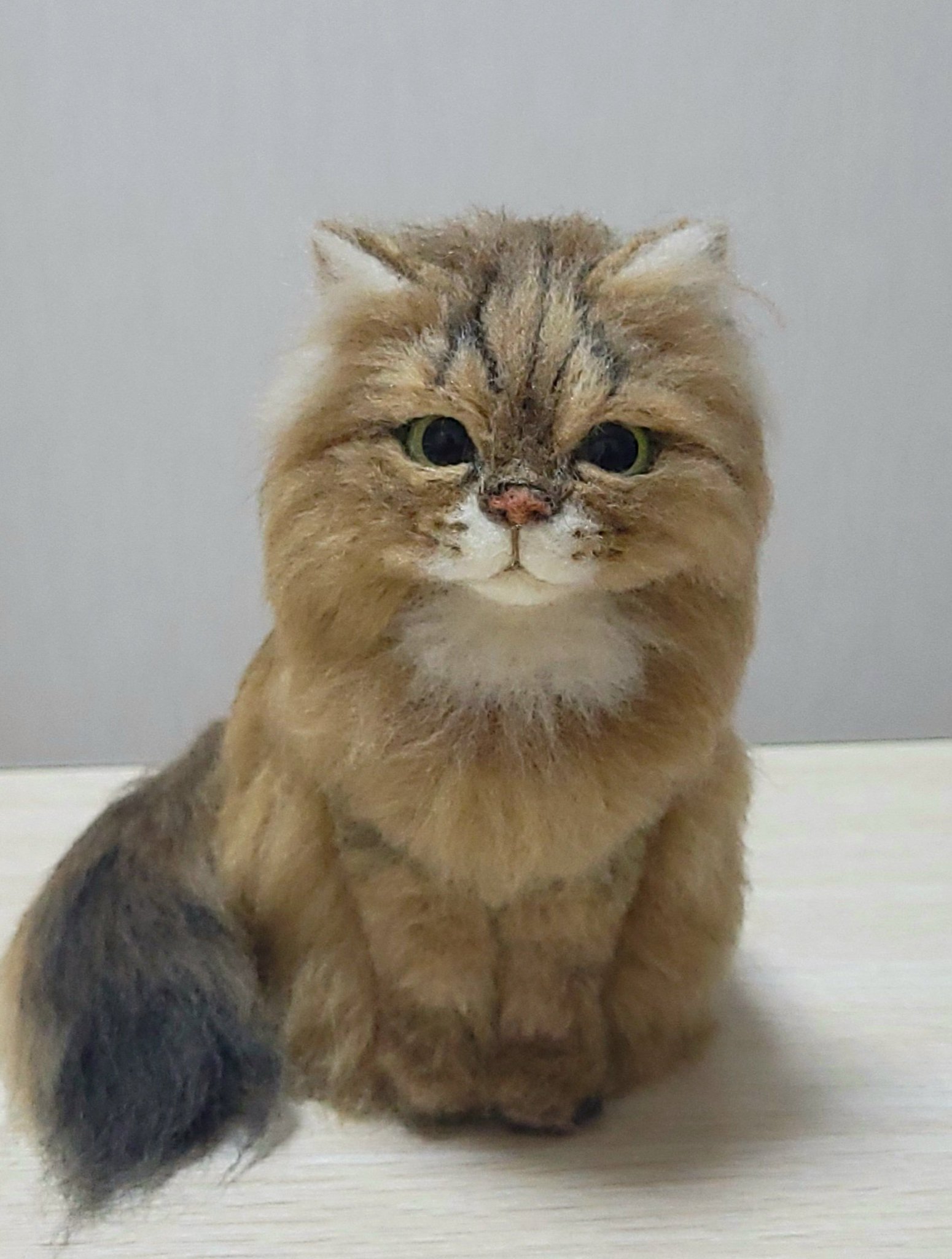 羊毛フェルト　猫　人形　オーダーメイド　専用　長毛　ペルシャ　チンチラ 羊毛フェルト 猫 人形 オーダーメイド 専用 長毛 ペルシャ チンチラ