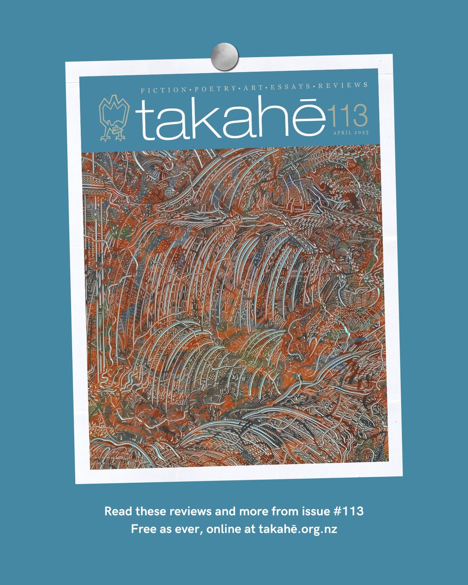 💙Laura Borrowdale reviews 'Surplus Women' (THWUP 2025) by Michelle Duff: takahe.org.nz/surplus-women/

💙Tim Grgec reviews 'Clay Eaters' (AUP 2025), by Gregory Kan: takahe.org.nz/clay-eaters/
