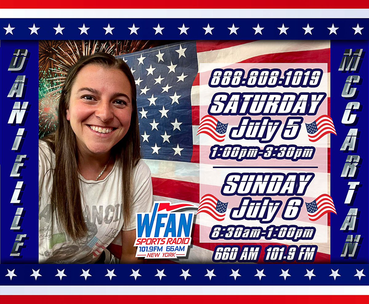 Danielle McCartan from WFAN tweet media