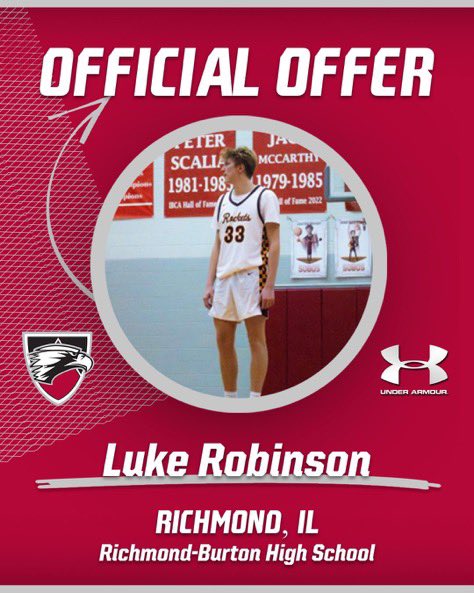2026 Luke Robinson picks up offer from Edgewood College🔴⚫️ <a href="/lukerobi_10/">Luke</a> @CoachMeyer_ECBB <a href="/RBRocketHoops/">R-B Rocket Boys Basketball</a>