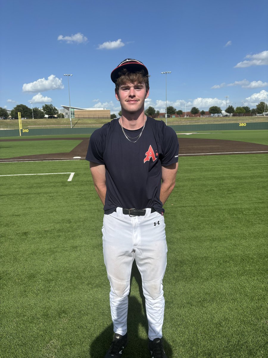 Five Tool Collegiate (@fivetoolcollege) on Twitter photo F: <a href="/arlingtonas1988/">Arlington A's Baseball</a> Collegiate 6, NTXBC Dirtbags 1
PoG: <a href="/MichaelDDobbins/">Michael Dobbins</a> 4 IP, 6K, 2H, ER F: <a href="/arlingtonas1988/">Arlington A's Baseball</a> Collegiate 6, NTXBC Dirtbags 1
PoG: <a href="/MichaelDDobbins/">Michael Dobbins</a> 4 IP, 6K, 2H, ER