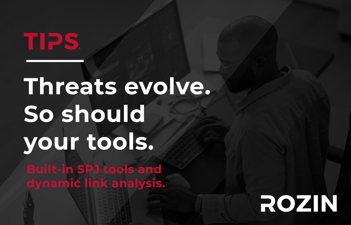 Rozin_Tech's tweet image. Threats evolve. So should your tools.

TIPS® empowers professionals with real-time threat assessment, built-in SPJ tools, and dynamic link analysis – everything you need to stay ahead of targeted violence.  #TIPS #RozinTechnologies #TargetedViolencePrevention