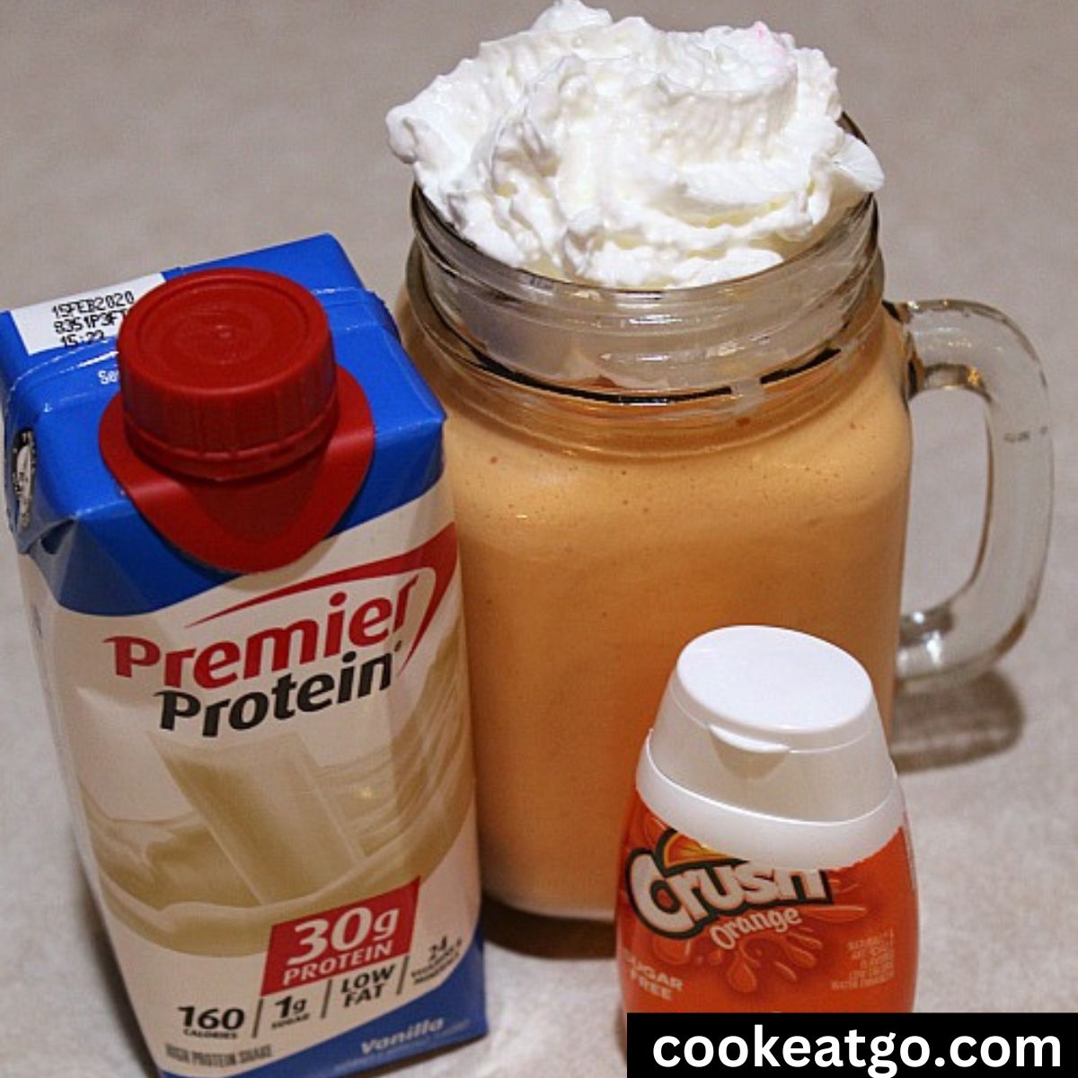 Orange Creamsicle Protein Shake Recipe! 30 Grams of protein! 
Check it out now-> cookeatgo.com/orange-creamsi… 
Pin it for later -> pinterest.com/pin/1033013851…