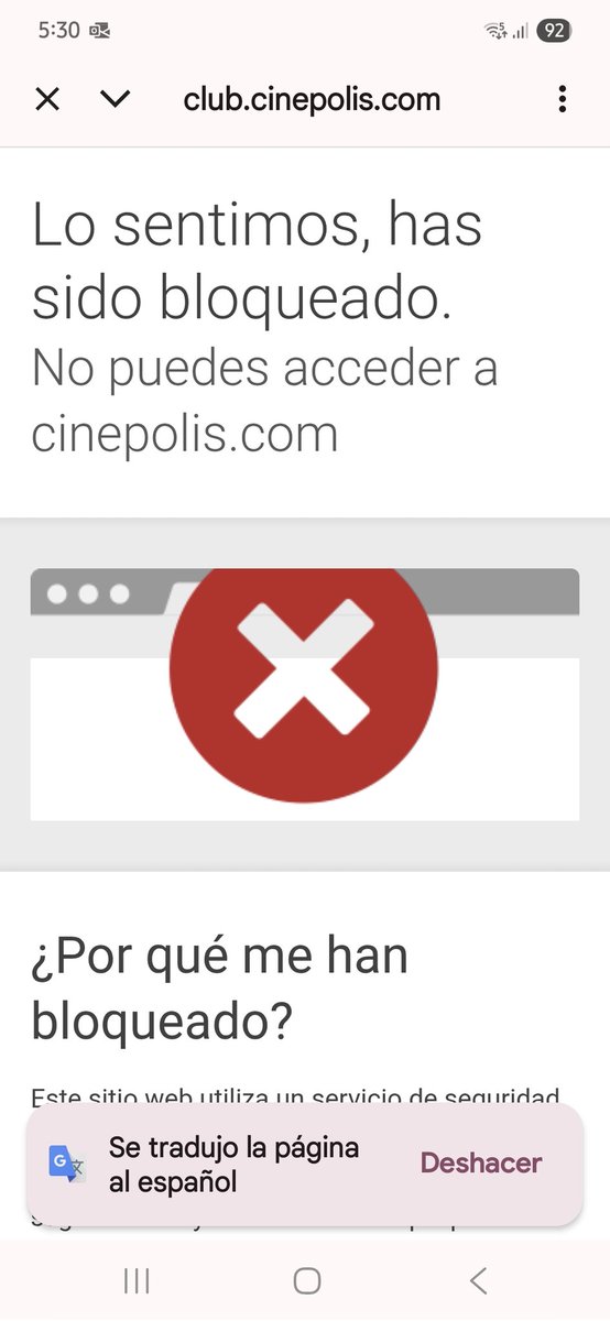 NoemyColunga's tweet photo. @AyudaCinepolis Me sale esto, pese a ingresar el código correcto https://t.co/ttK9BChUHq