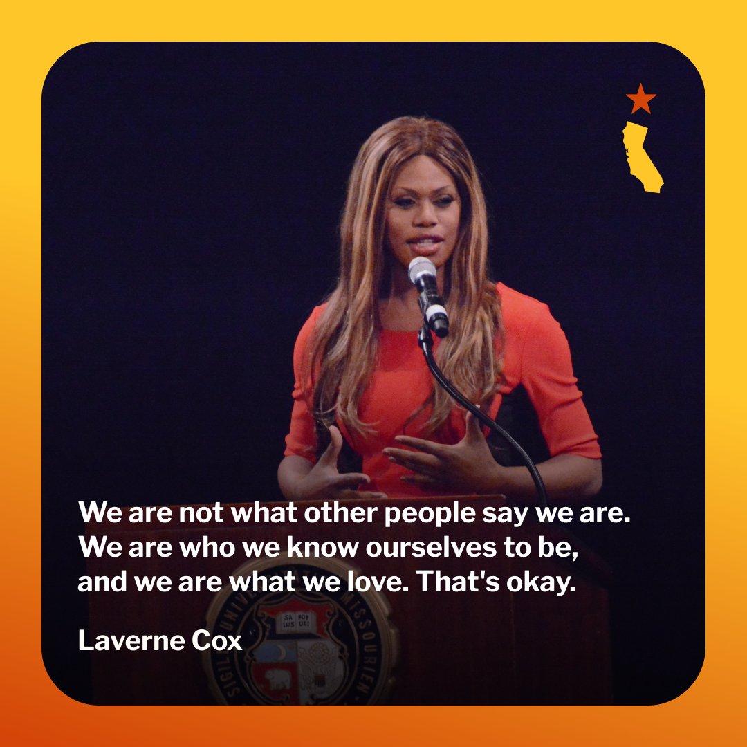 “We are not what other people say we are. We are who we know ourselves to be, and we are what we love. That's okay.”
― Laverne Cox, American actress and LGBTQ advocate #PrideMonth