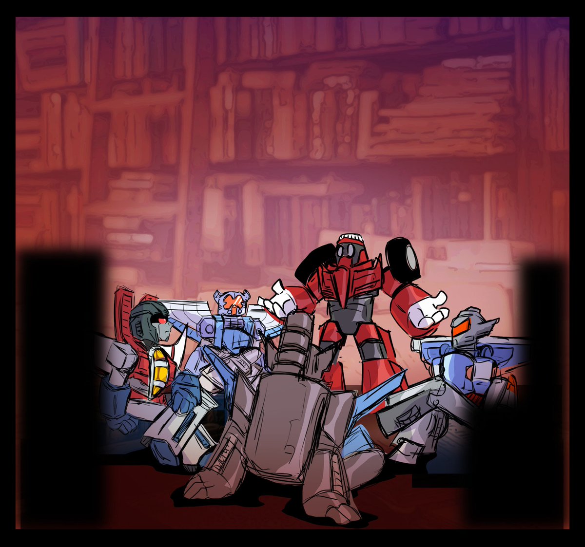 The Minicons have a debate,  join ‘The Deceptihearts’ or ‘The Autoclubs.’ Starscream says it doesn't matter, as long as you get what you want in the end...
#Transformers #wonderlandAU