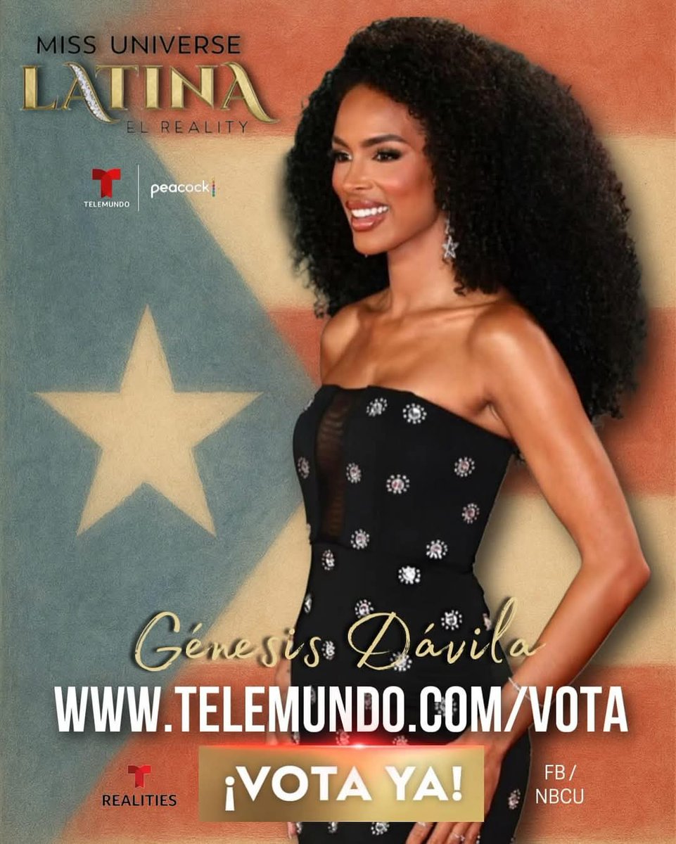 Jocelyn63429905's tweet photo. Sigamos apoyando la Nuestra #GenesisDavila #TeamRubi #TeamRojo #MissUniverseElReality #Boricua @TLMDRealities @TelemundoPR Voten Voten https://t.co/EfWFO74GRT