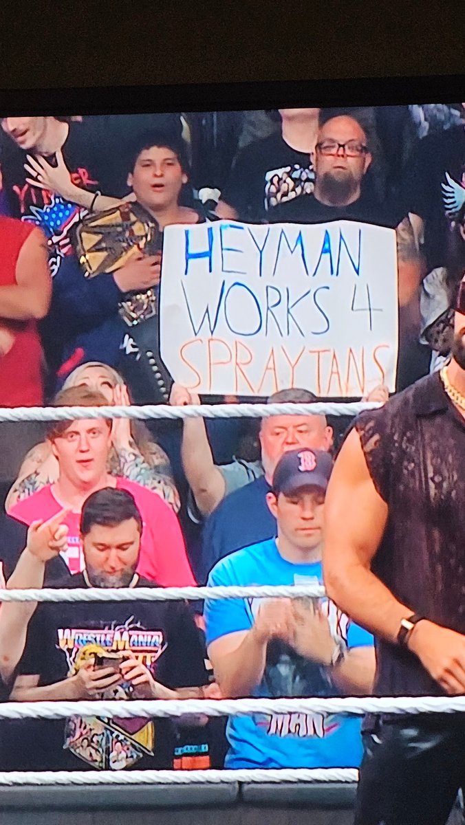 RealSteveLeslie's tweet photo. Best sign of the night
@HeymanHustle
@BustedOpenRadio
#bustedopen247 #WWERaw #WWERawonNetflix https://t.co/KRXYqJXc31