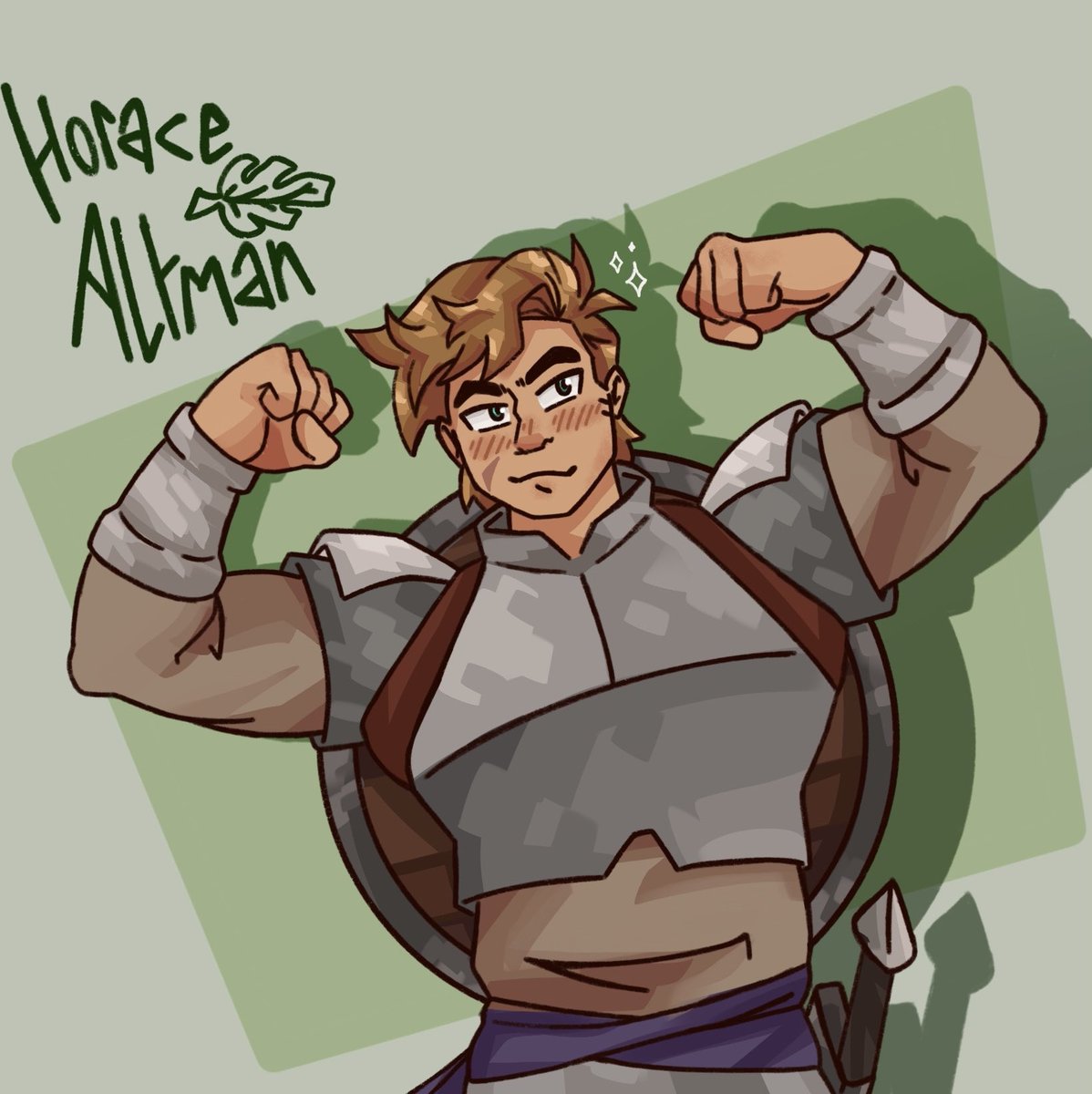 JaidANNAKI's tweet photo. Book 6’s description of Horace makes him lowkey sound like a heartthrob, so i tweaked my design accordingly. (reposted bc his face was jank) #rangersapprentice https://t.co/10XYBwqBgT