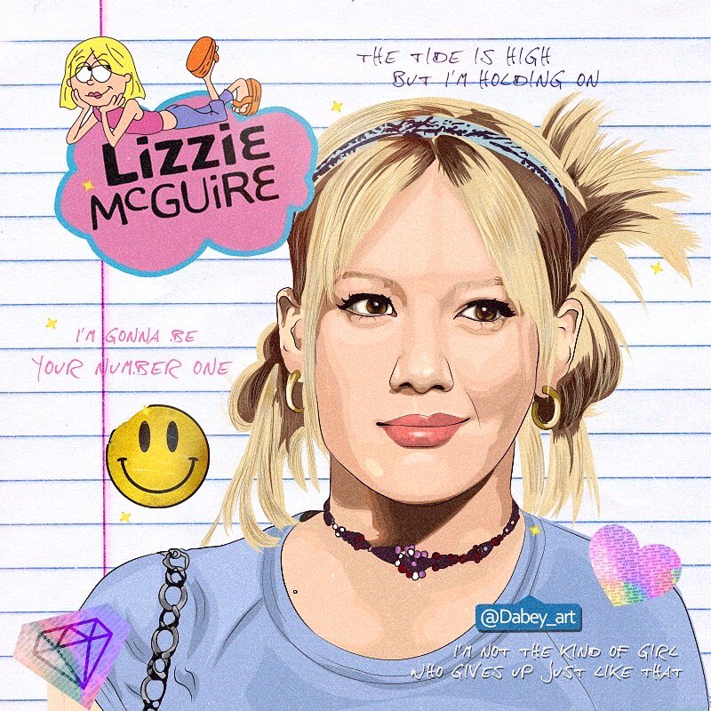 Dabey92's tweet photo. Lizzie McGuire  💖#fanart @HilaryDuff https://t.co/YzndPUVuR1