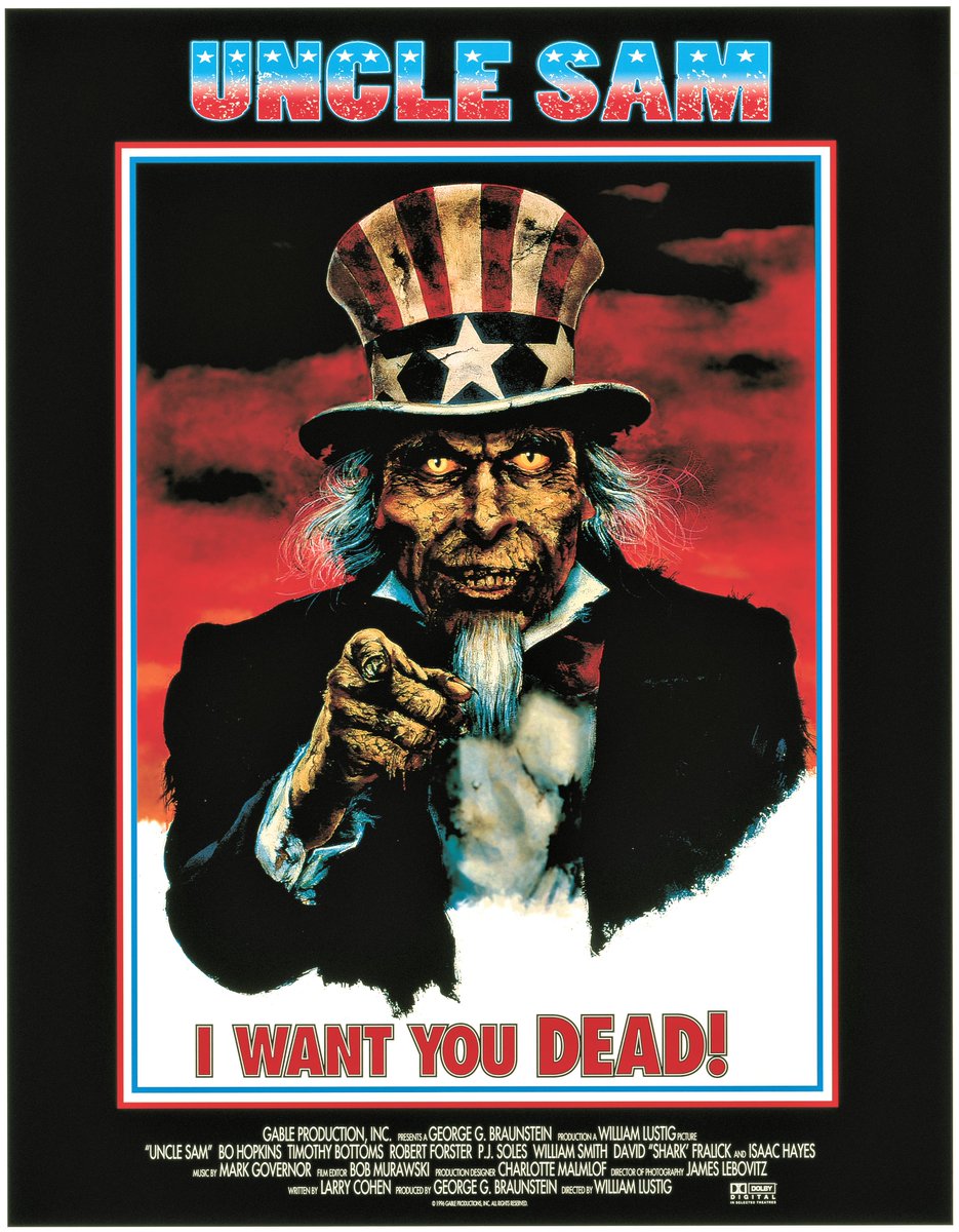 Blue Underground (@blunderground) on Twitter photo UNCLE SAM Wants You... to see his movie in select theaters this week!
July 2nd & 3rd: Music Box Theatre, Chicago, IL
musicboxtheatre.com/films-and-even…
July 3rd: Roxy Stadium 14, Santa Rosa, CA
santarosacinemas.com/ViewByDay/Date…
July 5th: Arkansas Cinema Society, Rogers, AR
arkansascinemasociety.org/programs/uncle… UNCLE SAM Wants You... to see his movie in select theaters this week!
July 2nd & 3rd: Music Box Theatre, Chicago, IL
musicboxtheatre.com/films-and-even…
July 3rd: Roxy Stadium 14, Santa Rosa, CA
santarosacinemas.com/ViewByDay/Date…
July 5th: Arkansas Cinema Society, Rogers, AR
arkansascinemasociety.org/programs/uncle…