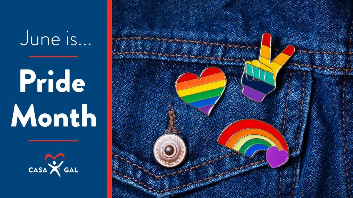 At <a href="/NationalCASAGAL/">National CASA/GAL Association for Children</a>, we stand with young people of all identities &amp; expressions. Many children in the child welfare system face unique challenges simply for being themselves. #CASAGAL volunteers are committed to advocacy &amp; unwavering support. #PrideMonth 🌈casa.gal/volunteer