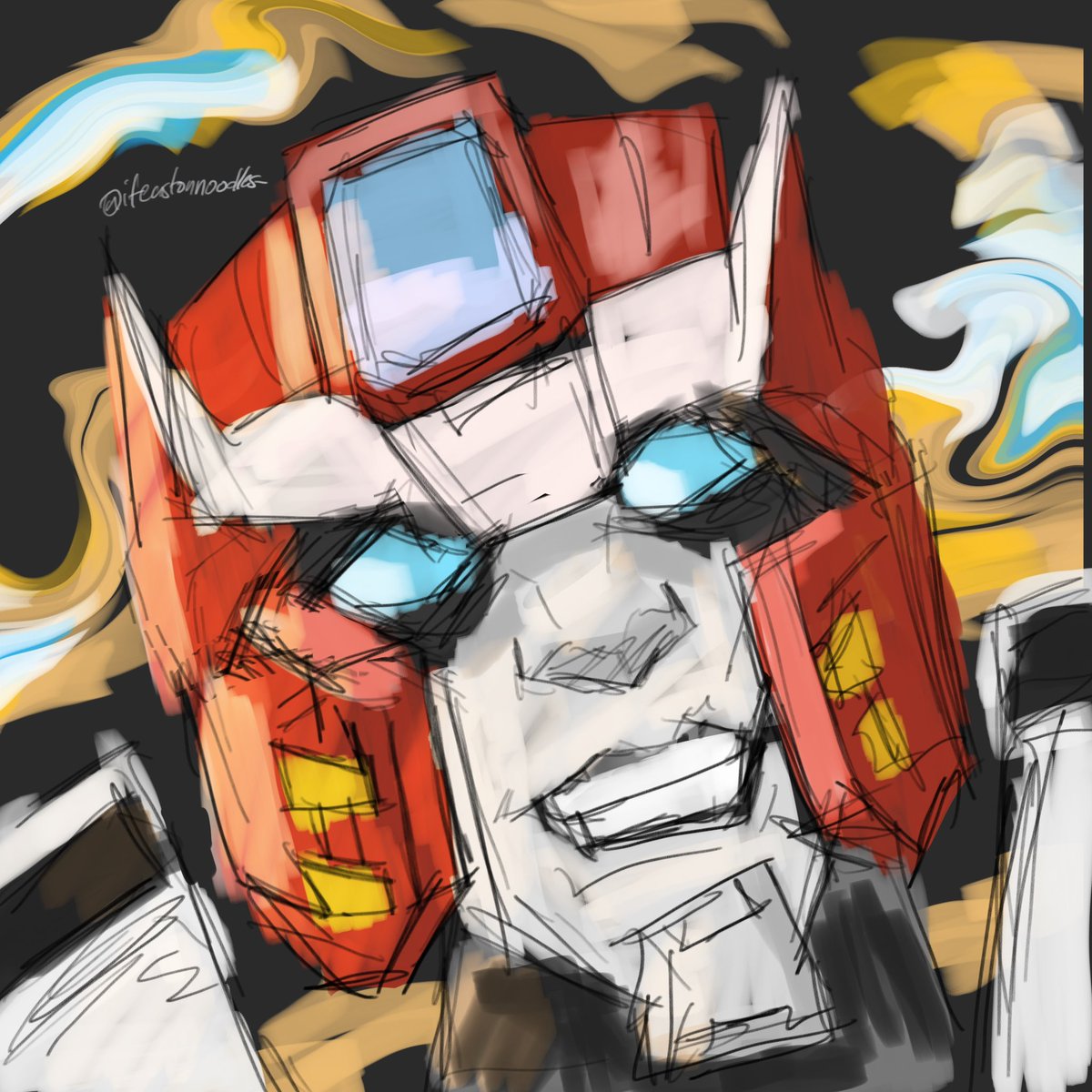 ifeastonnoodles's tweet photo. Pharma painting (I feel like he’s kinda kooky)
.
.
.
.
#fyp #post #smallartist #transformers #transformersanimated #maccadam #maccadams #optimusprime #megatron #ratchet #elita #arceetransformers #starscream #soundwave https://t.co/4TSyFysV1s