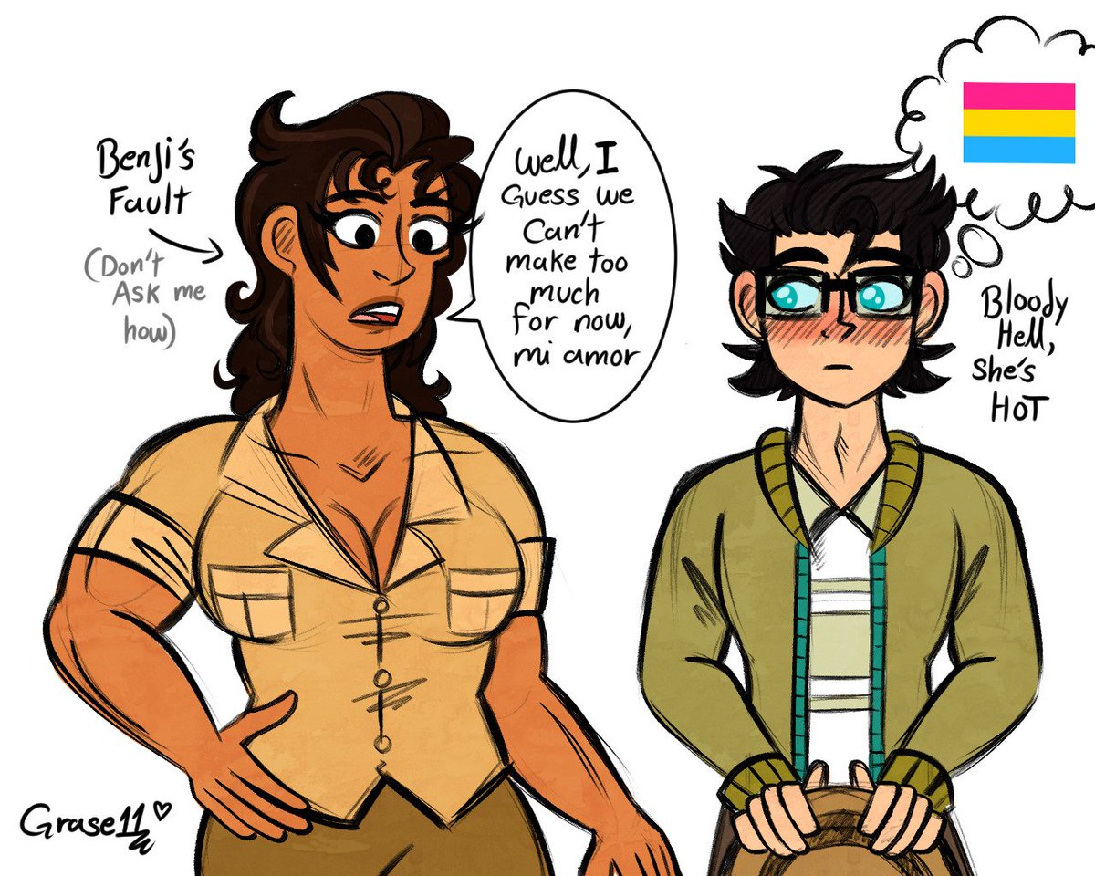grase111's tweet image. Diencer (Genderbend Diego 🥭❤️✨)
I just needed an excuse to draw a female version of Diego 😈🔥
#disventurecamp #dctwt #campamentodesventura #disventurecamp4 #fanart #spencerlawarence #diegoolivo #diencer #mathguide #genderbend #rule63 #commisionsopen