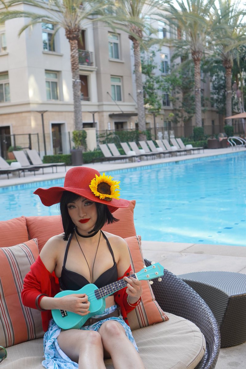 kaelynge's tweet photo. Did you know that I-NO can play the Ukulele? 😳

We had a summer vacation cosplay challenge for @ArcSystemWorksU #TeamARCCreators and ofc I had to cosplay my favourite girl I-NO! 🥰 I had so much fun putting this cosplay together! LETS ROCK 🎸⛱️🌻

Art Inspiration: @zomayuan https://t.co/X7yOWUR5Hv