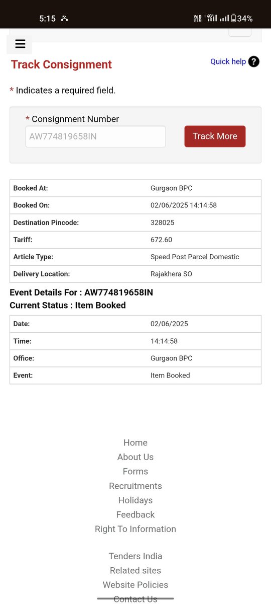 RoopeshRT's tweet photo. @IndiaPostOffice 

Please help to deliver this parcel.

AW774819658IN https://t.co/cbgECKVXVE