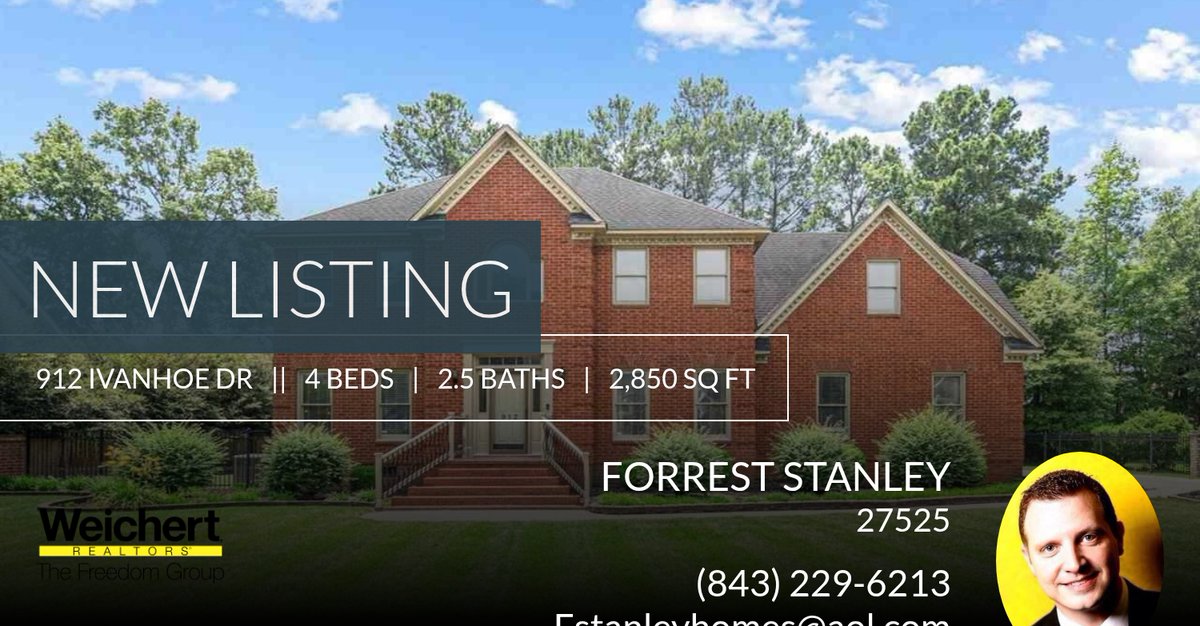 ForrestStanley's tweet photo. 📍 New Listing 📍 Take a look at this fantastic new property that just hit the market located at 912 Ivanhoe Dr in Florence. Reach out here or at (843) 229-6213 for more information https://t.co/GqGRg1fVpQ https://t.co/cxAWcn84dU