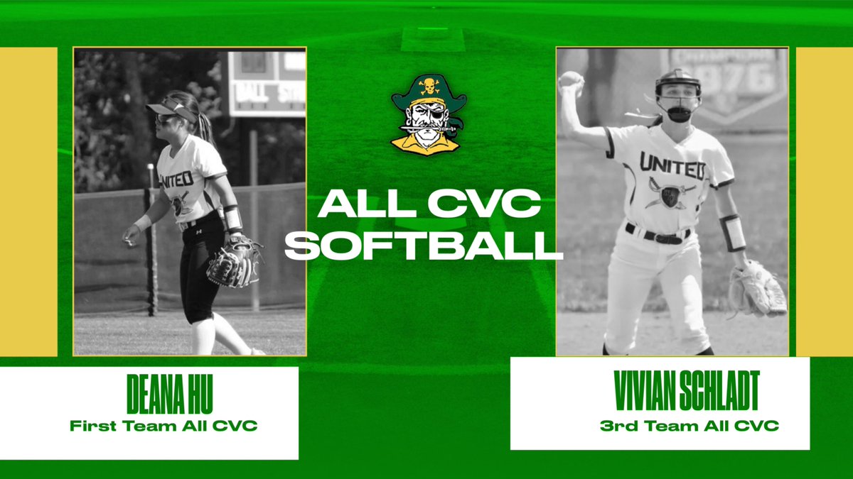Congratulations to Deana Hu and Vivian Schladt on selected for the All CVC Softball teams! Hu earned a spot on the first team with Schladt making the third team!