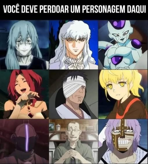 tunimalmighty's tweet photo. Se puder dizer o motivo seria interessante a discussão.
Bora!
#anime #Mahito #Griffith #Freeza #Malty #Danzou #Rachel #Bondrewd #Tucker #Spandam
#jujutsukaisen #Berserk #DBZ #heroofshield #naruto #towerofgod #madeinabyss #fullmetallalchemist #onepiece https://t.co/NF1O4ile93