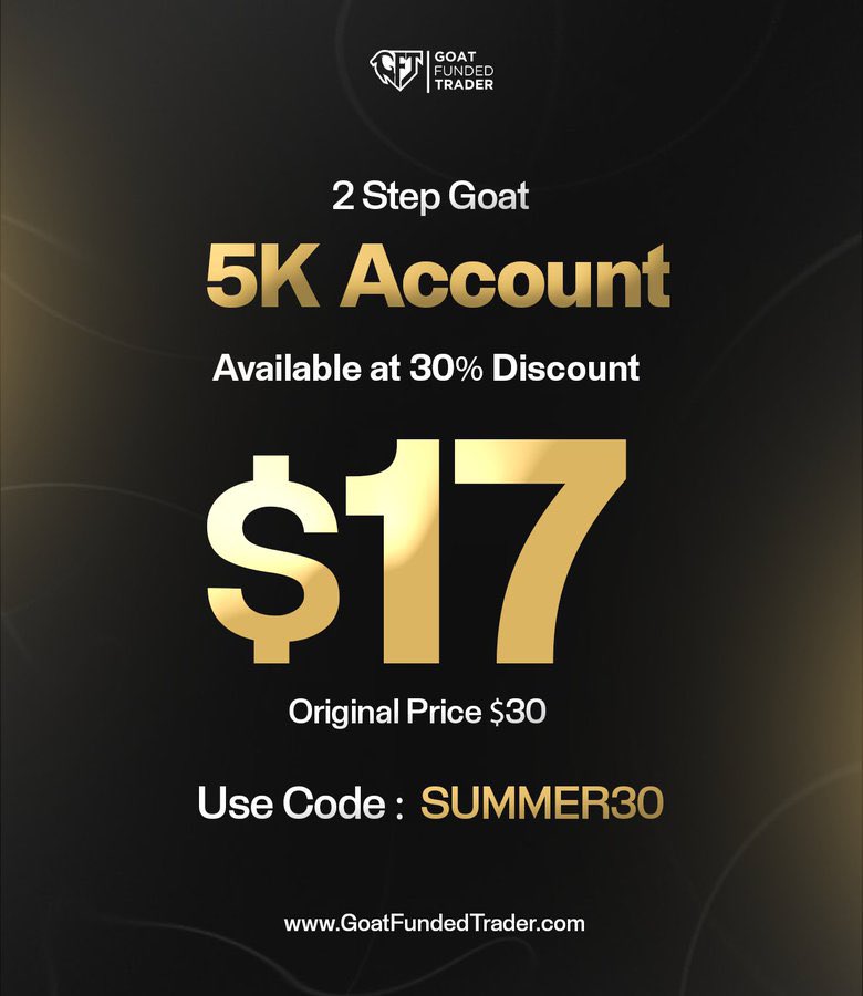 Abdulkadir Anas (@mrakfx) on Twitter photo 🚨 Reminder: <a href="/GoatFunded/">Goat Funded Trader</a> $5K Challenge for ONLY $17 (₦27,000 🇳🇬)
This is real. Pay just $17. Get funded. Start trading with real money.
✅ Guaranteed payouts – no tricks.
⚡ Late payout? Get an extra $500 if delayed beyond 2 days!
Don’t wait Join now. Trade like a pro🔥 🚨 Reminder: <a href="/GoatFunded/">Goat Funded Trader</a> $5K Challenge for ONLY $17 (₦27,000 🇳🇬)
This is real. Pay just $17. Get funded. Start trading with real money.
✅ Guaranteed payouts – no tricks.
⚡ Late payout? Get an extra $500 if delayed beyond 2 days!
Don’t wait Join now. Trade like a pro🔥