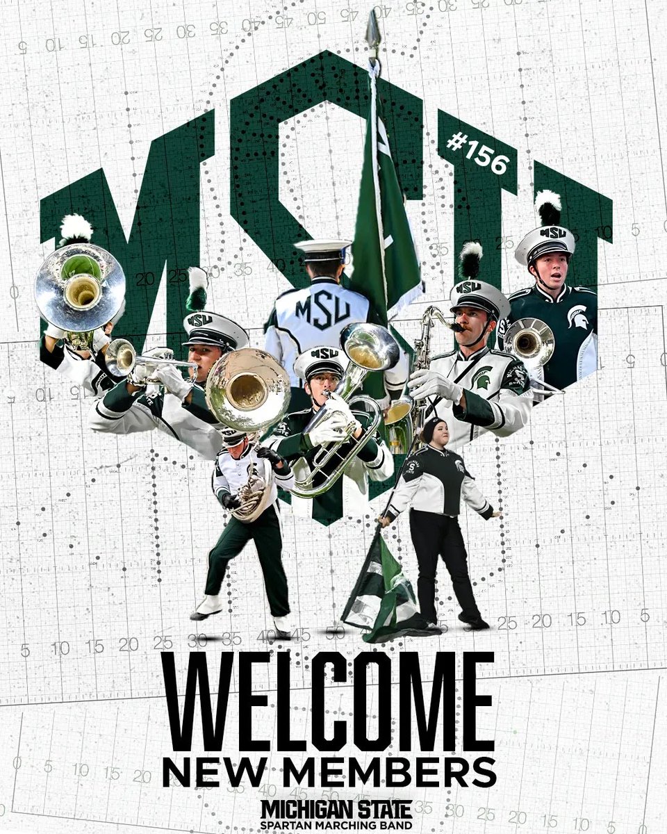 Band #156 of the <a href="/michiganstateu/">MSU</a> #SMB is ready to go for the <a href="/MSU_Football/">Michigan State Football</a> season! GO GREEN! 🟢⚪️