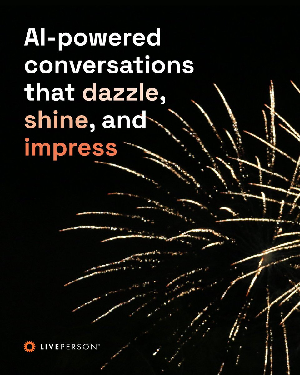 Cue the fireworks—it's time for a CX transformation. 🎆

Find out how LivePerson helps you connect channels, systems, and data to deliver AI-powered customer and agent experiences: bit.ly/447rKds