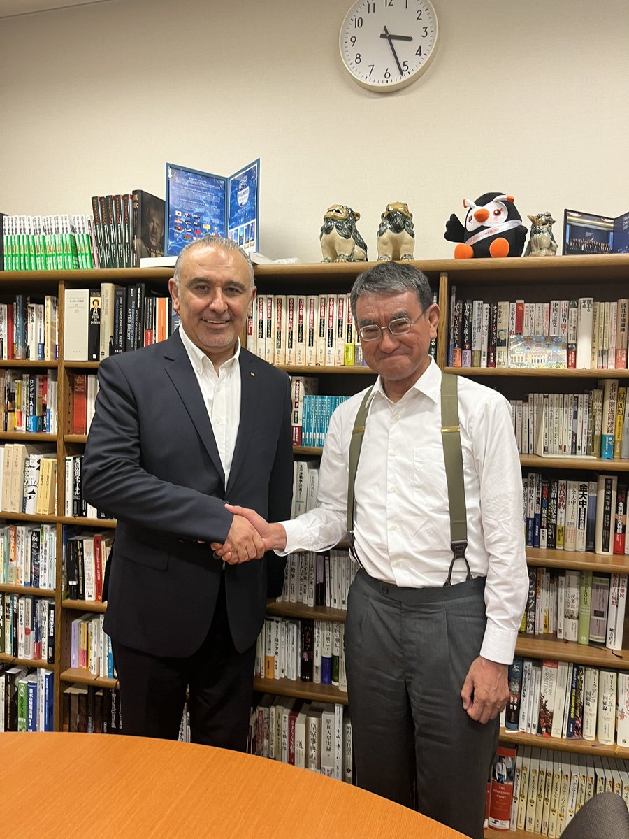 With the new Jordanian Ambassador in Tokyo.