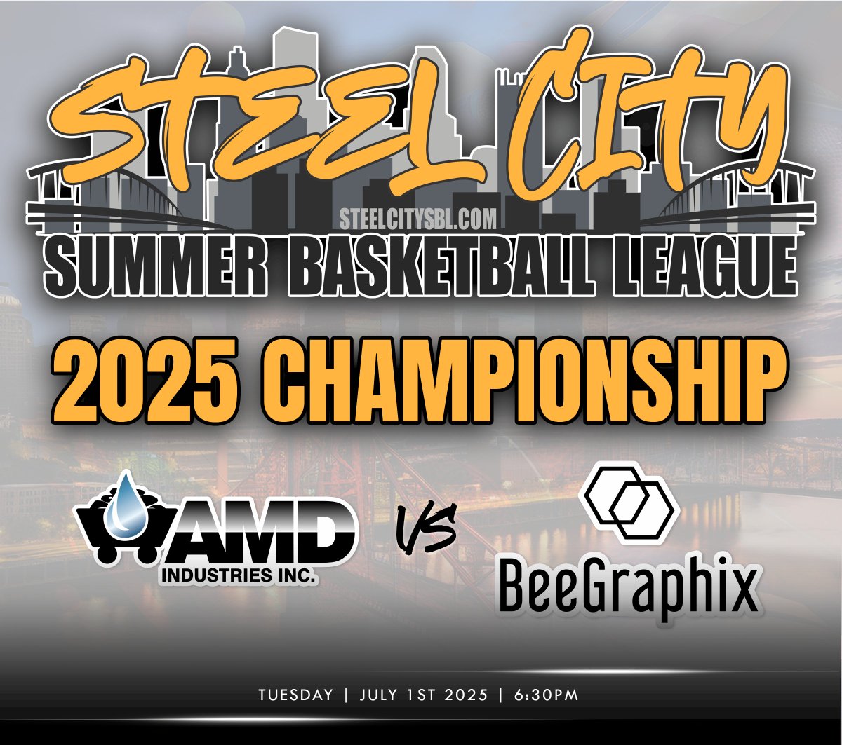 🏆 2025 SCSBL CHAMPIONSHIP GAME 🏆
It all comes down to this! The title is on the line tonight at Court Time Sports Center! #SCSBL
🕡 6:30PM – (1) AMD vs (2) BeeGraphix

Two powerhouses. One trophy. Let’s crown a champion 👑 <a href="/MVI_sports/">MVI Sports</a> <a href="/live_mvi/">MVI Live</a>