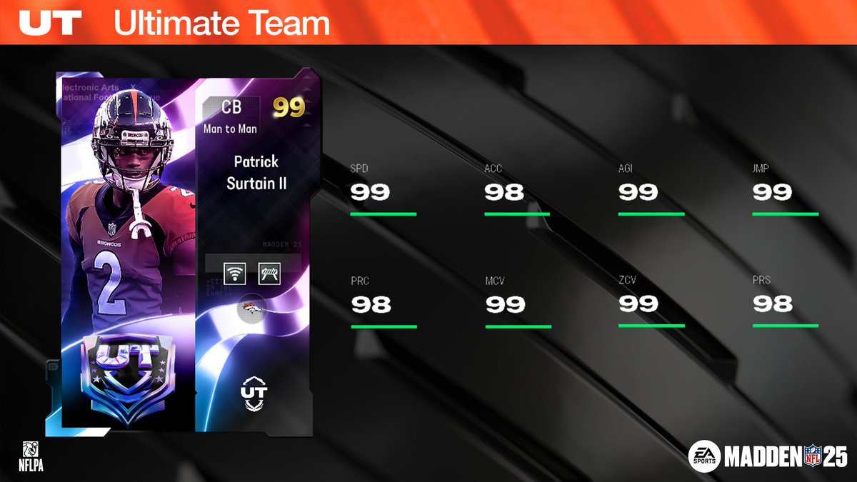 EASPORTS_MUT's tweet image. 🗣️ H2H Ranked is back tomorrow!
Legend Tier: Will Shields
Champion Tier: Patrick Surtain II
Hero Tier: Tanner Hudson #Madden25