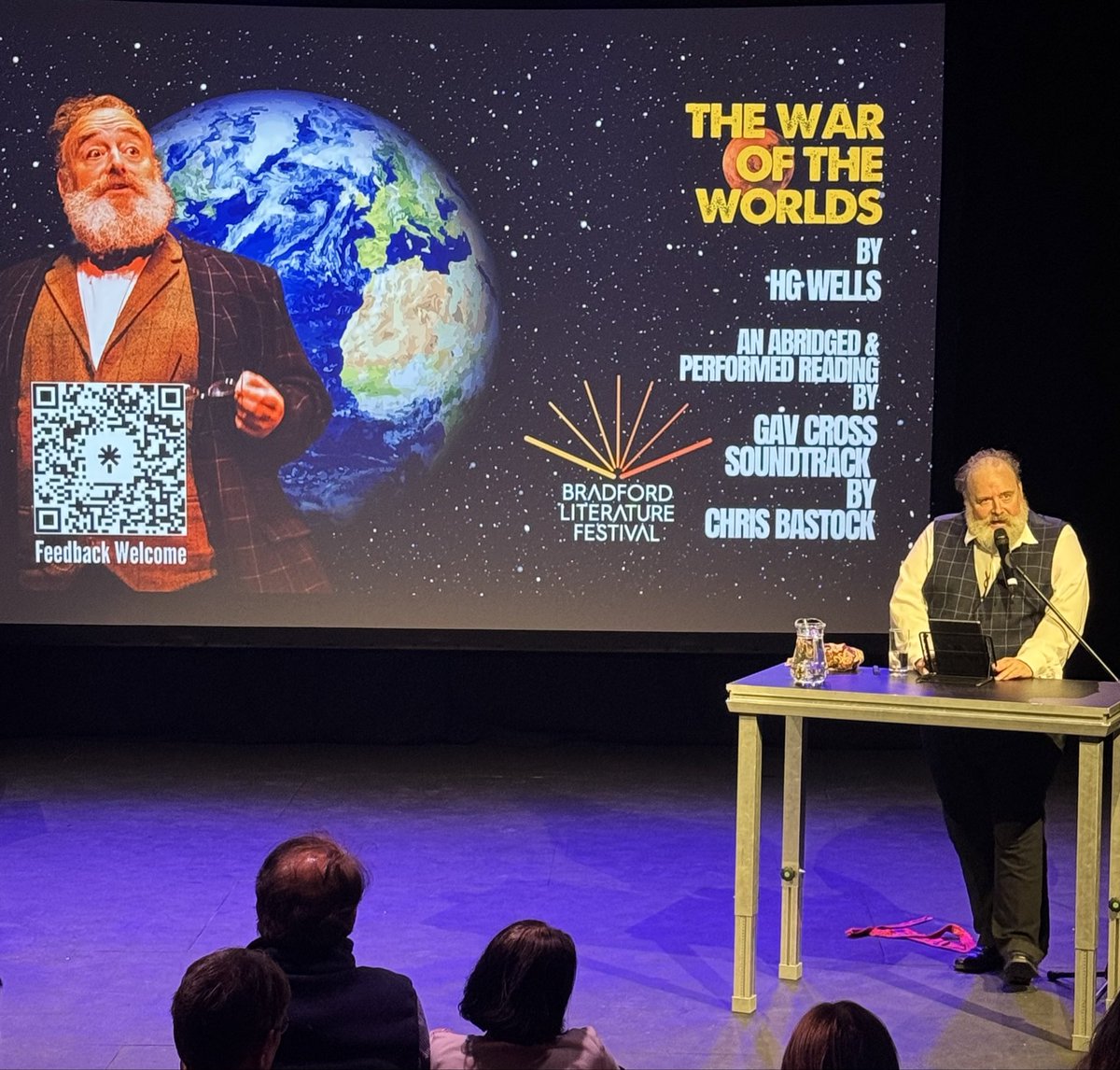 Amjad Atallah (@atallahamjad) on Twitter photo Another amazing show <a href="/BradfordLitFest/">Bradford Literature Festival</a> today - <a href="/GavCross/">Gav Cross Storyteller</a> did an amazing abridged reading of HG Wells War of the Worlds. He brought home the horror of total war. Couldnāt help but think of the Palestinians trying to survive ethnic cleansing and genocide. Another amazing show <a href="/BradfordLitFest/">Bradford Literature Festival</a> today - <a href="/GavCross/">Gav Cross Storyteller</a> did an amazing abridged reading of HG Wells War of the Worlds. He brought home the horror of total war. Couldnāt help but think of the Palestinians trying to survive ethnic cleansing and genocide.