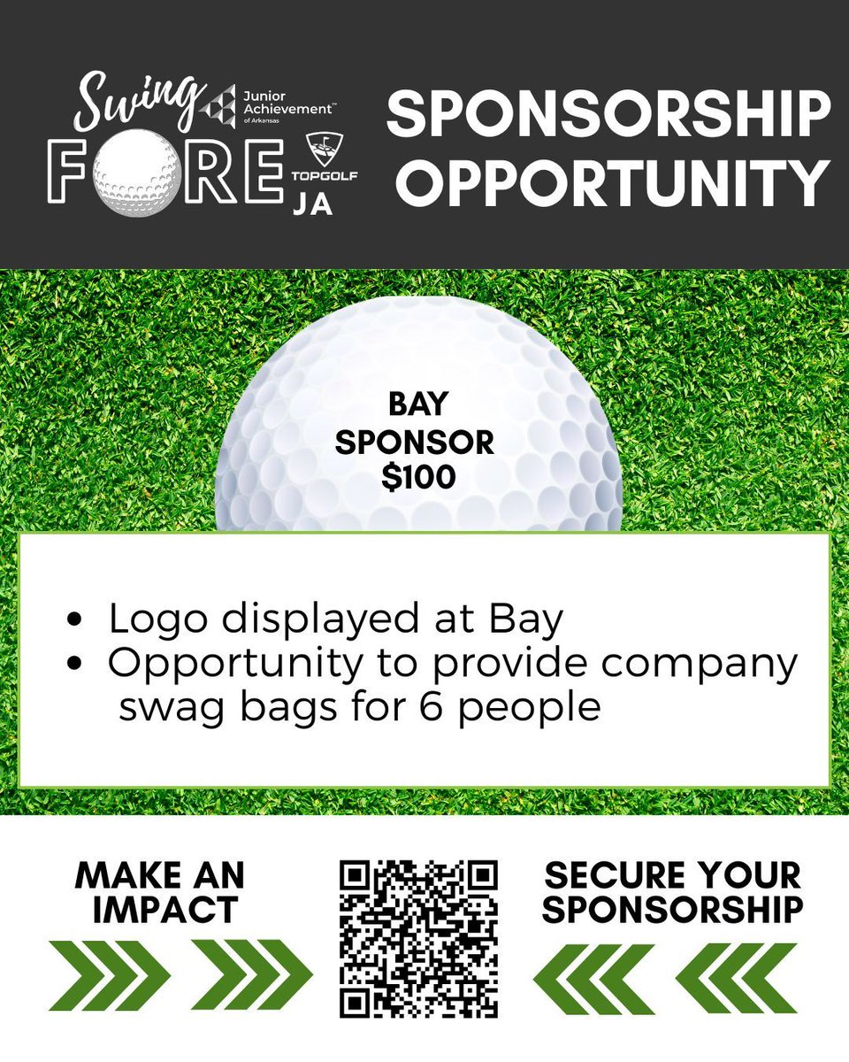 jaarkansas's tweet photo. 👀 Looking for a simple way to contribute to a worthy cause AND get your name out there? Become a Bay Sponsor for Swing Fore JA event this fall! Click the link below!

🔗 https://t.co/CFDMaqmhyN https://t.co/kgzgI1I29b