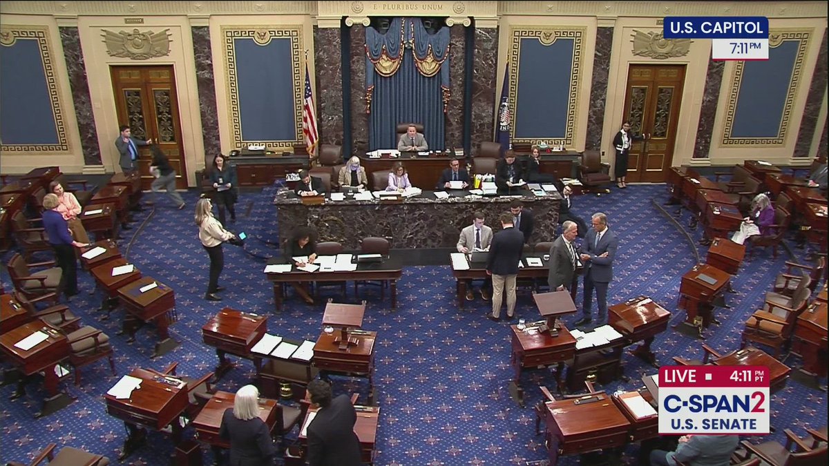 CSPAN (@cspan) on Twitter photo C-SPAN's Word for Word:
• Senate inches toward final vote on reconciliation bill
• Leavitt says Canada "caved" on tech tax
Plus, Alien Enemies Act, Harvard, Los Angeles, Johnson, Bacon and Evans
READ: mailchi.mp/c-span/8x54njb…
SUBSCRIBE: mailchi.mp/c-span/wordfor… C-SPAN's Word for Word:
• Senate inches toward final vote on reconciliation bill
• Leavitt says Canada "caved" on tech tax
Plus, Alien Enemies Act, Harvard, Los Angeles, Johnson, Bacon and Evans
READ: mailchi.mp/c-span/8x54njb…
SUBSCRIBE: mailchi.mp/c-span/wordfor…